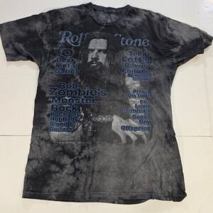 Rob Zombie T Shirt Mens Large Rolling Stone Collection Tie Dye Promo Cover